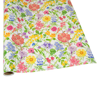 Floral Trellis Gift Wrap - 1 Continuous Roll of Wrapping Paper