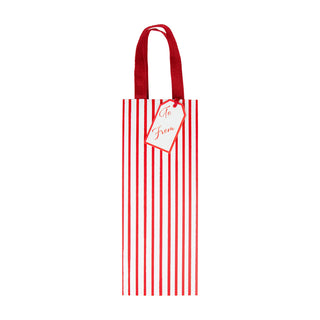 Stripes For Days Red & White Wine & Bottle Gift Bags - 1 Each