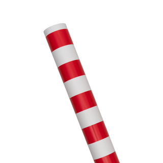 Awning Stripe Red & White Roll Wrap - includes 1 Roll