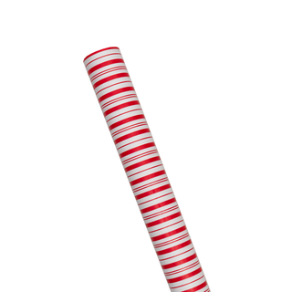 Candy Stripe Red & White Roll Wrap - includes 1 Roll