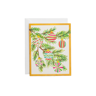 Modern Painted Ornaments Petite Boxed Christmas Cards - includes 15 cards & envelopes