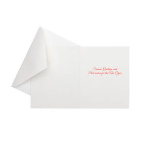 Cardinal And Evergreen Petite Boxed Christmas Cards - includes 15 cards & envelopes