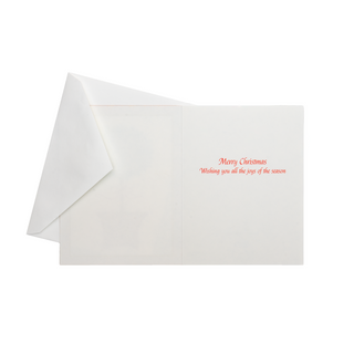 Holly Topiary In Red Pot Classic Boxed Christmas Cards - includes 15 cards & envelopes