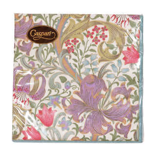 Golden Lily-Ivory Cocktail Napkins - 20 Per Package