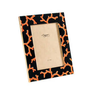 The Coral Sea Black 5" x 7" Lacquer Picture Frame - includes 1 frame