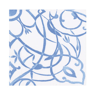 Algarve Ceramic Blue Paper Linen Luncheon Napkins - 15 Per Package