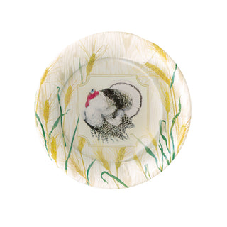 Homestead Turkey Taupe Salad & Dessert Plates - 8 Per Package