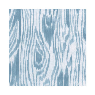 Woodgrain Stone Blue Luncheon Napkins - 20 Per Package