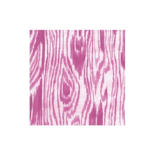 Woodgrain Fuchsia Cocktail Napkins - 20 Per Package