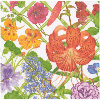 Floral Trellis Dinner Napkins - 20 Per Package