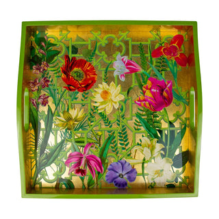 La Dolce Vita Gold Square Lacquer Trays - Single Tray