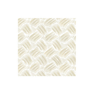 Basketry Flax Paper Linen Cocktail Napkins - 15 Per Package