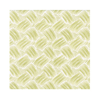Basketry Moss Green Paper Linen Luncheon Napkins - 15 Per Package