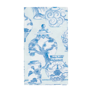 Glazed Porcelain Celadon Paper Linen Cocktail Napkins - 15 Per Package