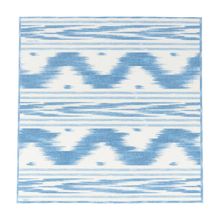 Toile De Nantes Blue Paper Linen Luncheon Napkins - 15 Per Package