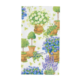 Potted Hydrangeas Guest Towel Napkins - 15 Per Package