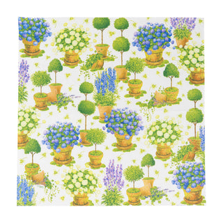 Potted Hydrangeas Luncheon Napkins - 20 Per Package