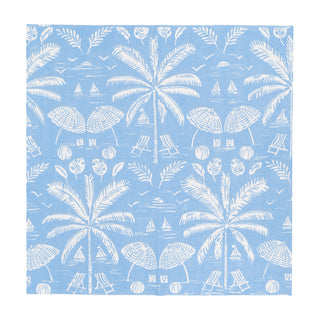 Palms And Parasols Ocean Cocktail Napkins - 20 Per Package
