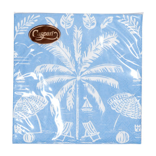 Palms And Parasols Ocean Cocktail Napkins - 20 Per Package