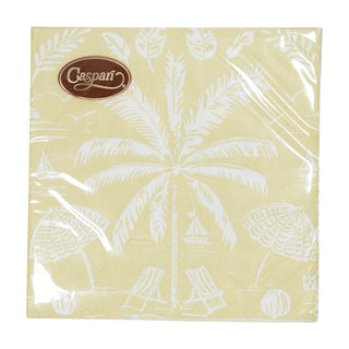 Palms And Parasols Key Lime Cocktail Napkins - 20 Per Package