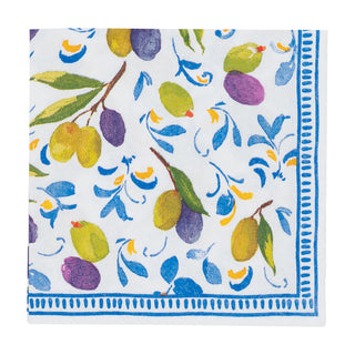 Mediterranean Blue Cocktail Napkins - 20 Per Package