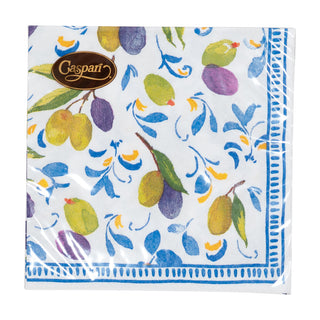Mediterranean Blue Cocktail Napkins - 20 Per Package