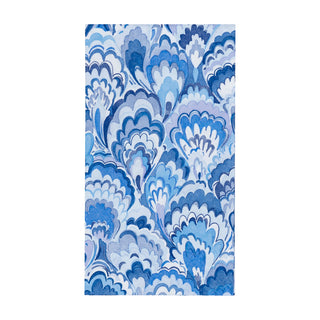 Marbled Ceramica Indigo Guest Towel Napkins - 15 Per Package