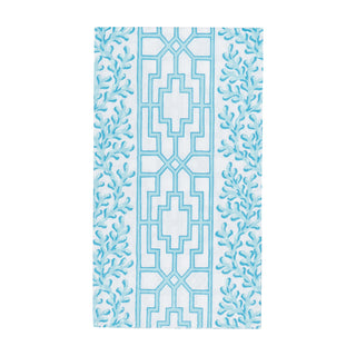 Coral And Trellis Robin's Egg Guest Towel Napkins - 15 Per Package