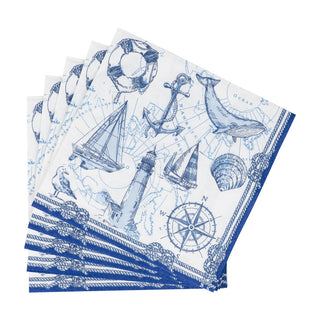 To The Lighthouse Luncheon Napkins - 20 Per Package