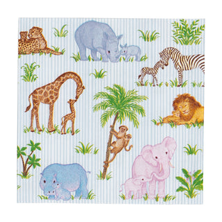 Safari Baby Cocktail Napkins - 20 Per Package