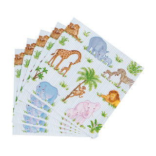 Safari Baby Cocktail Napkins - 20 Per Package