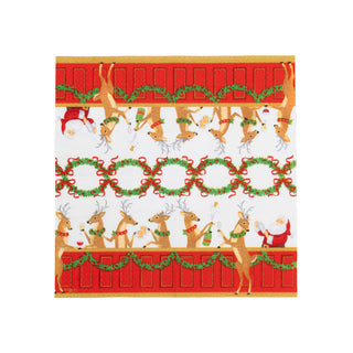 Santa's Bar Cocktail Napkins - includes 20 Cocktail Napkins