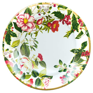 Christmas Chinoiserie Paper Dinner Plates - includes 8 Paper Dinner Plates