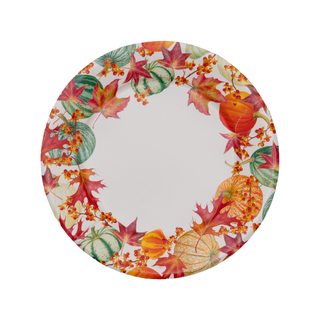 Gourds And Leaves Paper Dinner Plates - includes 8 Paper Dinner Plates