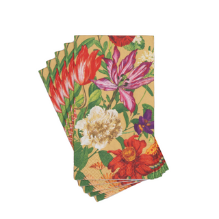 Dutch Floral Gold Guest Towels - includes 15 Guest Towels