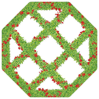 Boxwood Trellis Hardback Placemat - 1 count