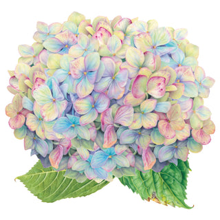 Blooming Hydrangea Hardback Placemat - 1 count