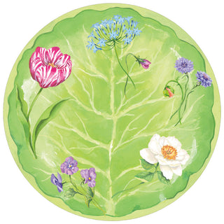 Floral Majolica Hardback Placemat - 1 count
