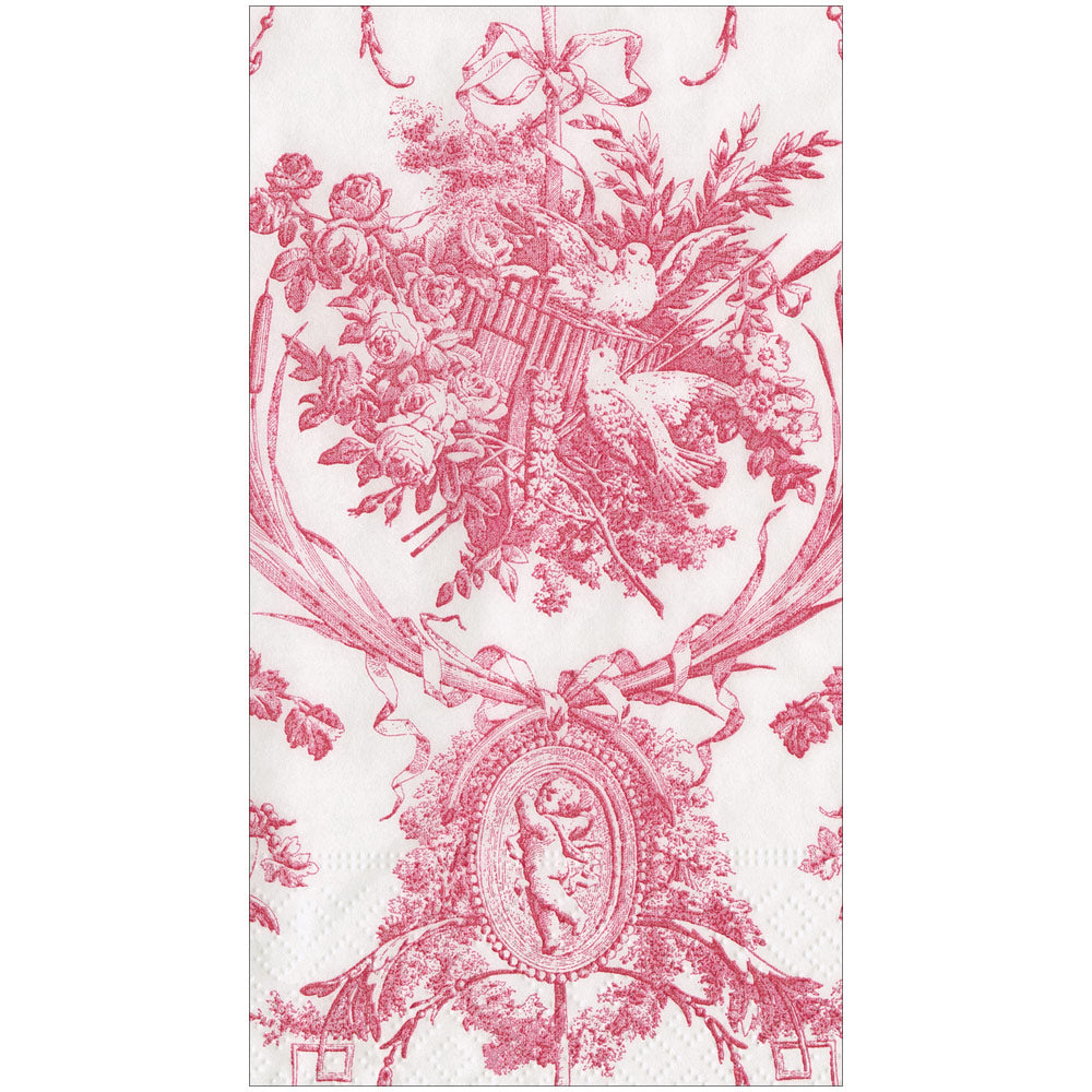 Aazon.co: Caspari Roantic Toile Rose Guest Towel Napkins - 15 Per