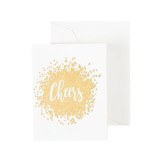 Cheers Script Gold Foil Enclosures 4 Pk Gallery
