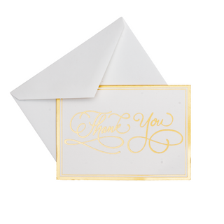 Thank You Calligraphy Foil Thank You Notes