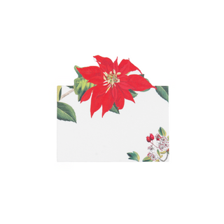 Christmas Chinoiserie White Place Cards - includes 8 Cards