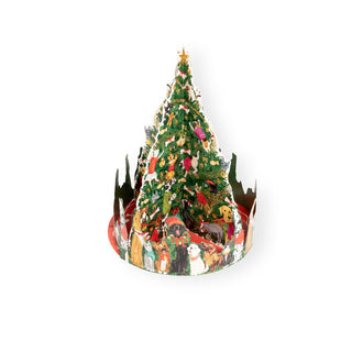 Caroling Pets Christmas Tree Cmas Advents 3-D/Die-Cut/Stand(App)