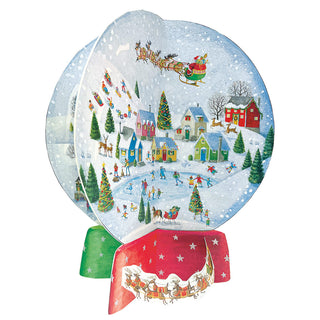 Winter Village Snow Globe Cmas Advents 3-D/Die-Cut/Stand(App)