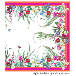 La Dolce Vita Cloth Tablecover in Fuchsia & Orange - 1 Tablecover