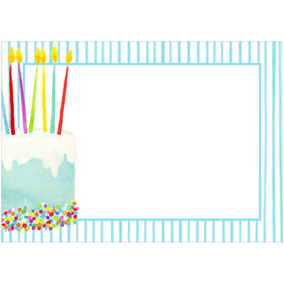 Birthday Cake Adhesive Labels - 12 Per Package