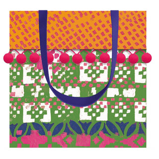 Caspari Frida Small Square Gift Bag - 1 Each 10006B1.5