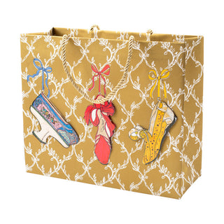 Caspari A History of Shoes Large Gift Bag - 1 Each 10027B3