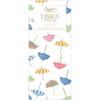 Beach Umbrellas Tissue Paper - 4 Sheets Included