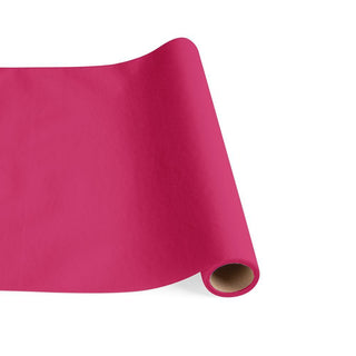 Caspari Paper Linen Solid Table Runner in Fuchsia - 1 Each 106TR